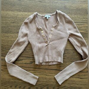 Long sleeve tan shirt